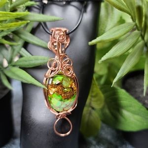 Impression Jasper Pendant by Ulara Moon